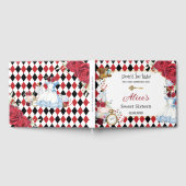 Alice in Wonderland Sweet 16 Verjaardag Bruids Bab Gastenboek (Volledig)