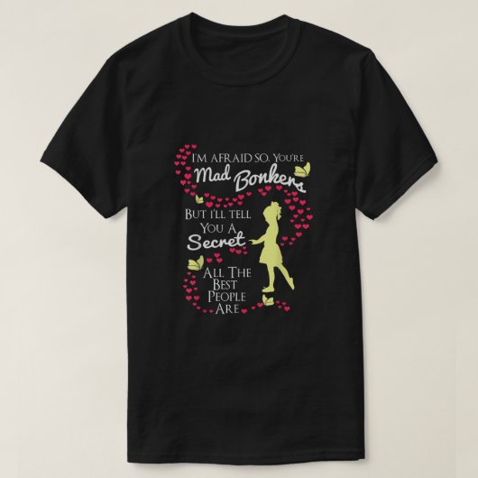ALICE IN WONDERLAND T-SHIRT BONKER'S SHIRT MEN WOM (Design devant)