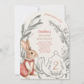 Alice in Wonderland Tea 2e verjaardag Kaart (Voorkant)