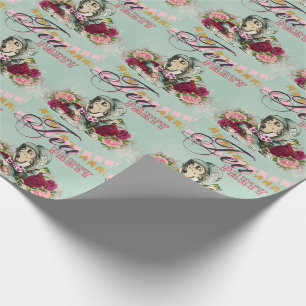 Alice in Wonderland Tea Party BABY SHOWER Cadeaupapier