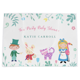Alice in Wonderland Tea Party Baby shower Groot Cadeauzakje