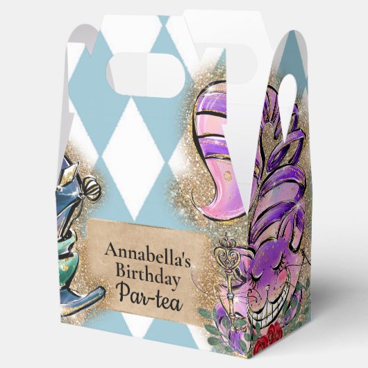 Alice in Wonderland Tea Party Bedankdoosjes (Geopend)