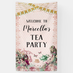 Alice in Wonderland Tea Party Blush & Mint Spandoek