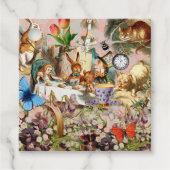 Alice in Wonderland tea party characters Bedankjes Labels (Voorkant)