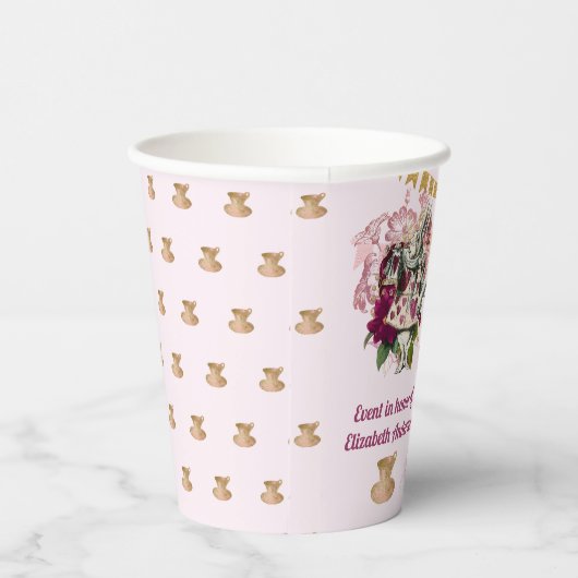 Alice in Wonderland Tea Party Custom Party Papieren Bekers (Rechts)