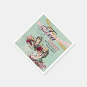  Alice in Wonderland Tea Party Custom Party Servet (Hoek)