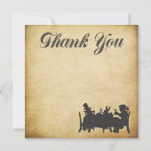  Alice in Wonderland Tea Party Dank u Bedankkaart (Achterkant)