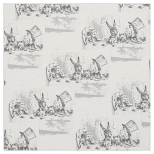 Alice in Wonderland Tea Party Fabric Stof