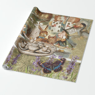 Alice in Wonderland Tea Party Gasten Cadeaupapier