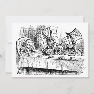 Alice in Wonderland Tea Party Housewarming Kaart