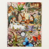 Alice in Wonderland Tea Party Kunst Planner (Voorkant)