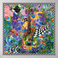 Alice In Wonderland Tea Party Poster du Carré Jule