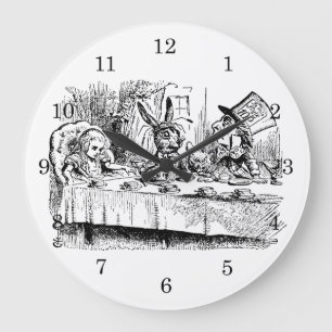  Alice in Wonderland, Tea Party Scene Grote Klok