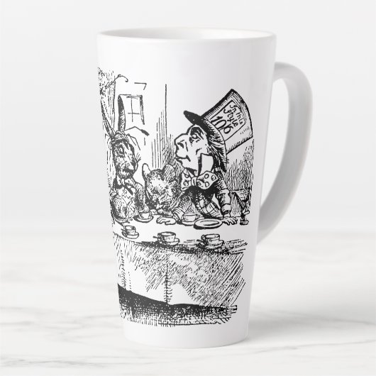 Alice in Wonderland, Tea Party Scene Latte Mok (Rechterhoek)