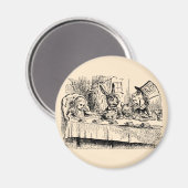  Alice in Wonderland, Tea Party Scene Magneet (Voorkant / Achterkant)