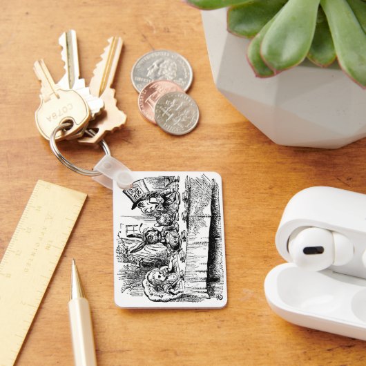  Alice in Wonderland, Tea Party Scene Sleutelhanger (Bureau)