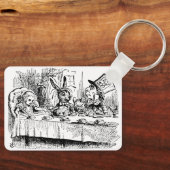  Alice in Wonderland, Tea Party Scene Sleutelhanger (Voorkant)