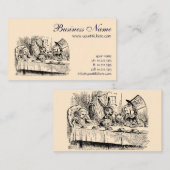  Alice in Wonderland, Tea Party Scene Visitekaartje (Voorkant / Achterkant)