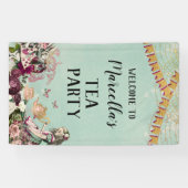 Alice in Wonderland Tea Party Spandoek (Horizontaal)