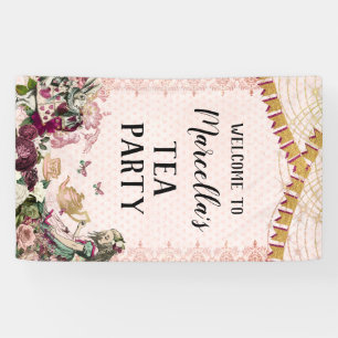 Alice in Wonderland Tea Party Spandoek