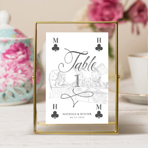 Alice in Wonderland Tea Party-speelkaart Kaart