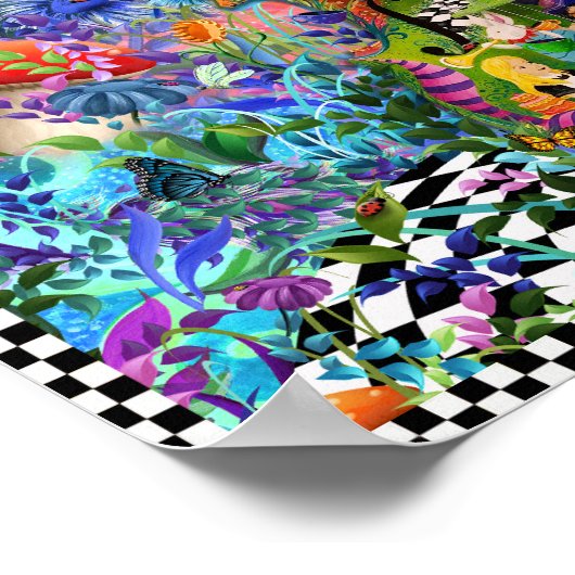 Alice in Wonderland Tea Party Square Poster Juleez (Hoek)