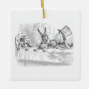 Alice in Wonderland Tea Party Theme Keramisch Ornament