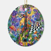 Alice In Wonderland Tea Party van Juleez Viool Keramisch Ornament (Links)