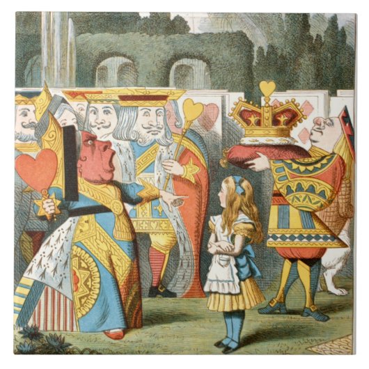 Alice in Wonderland Tegeltje (Voorkant)