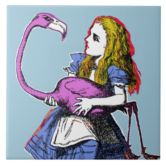Alice in Wonderland Tegeltje (Voorkant)
