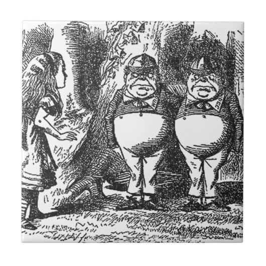 Alice in Wonderland Tegeltje (Voorkant)