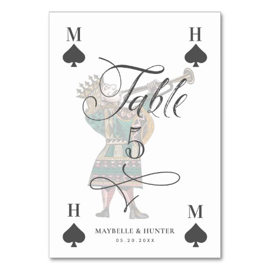 Alice in Wonderland The Knave of Hearts Kaart (Achterkant)