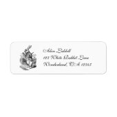 Alice in Wonderland, The White Rabbit Watch Etiket (Voorkant)
