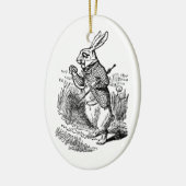 Alice in Wonderland, The White Rabbit Watch Keramisch Ornament (Links)
