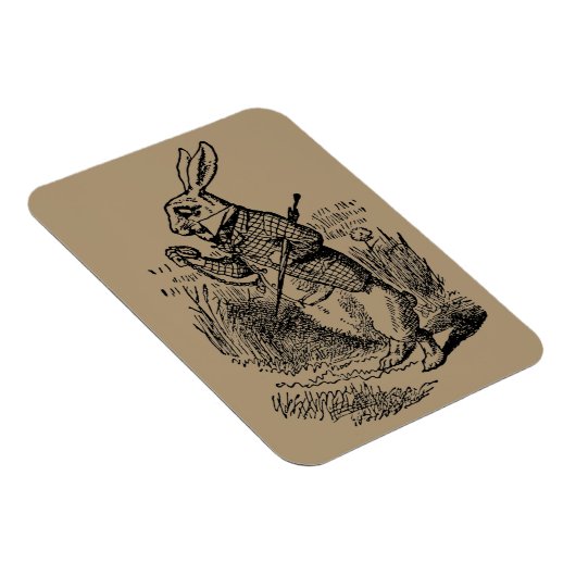 Alice in Wonderland, The White Rabbit Watch Magneet (Rechterzijde)