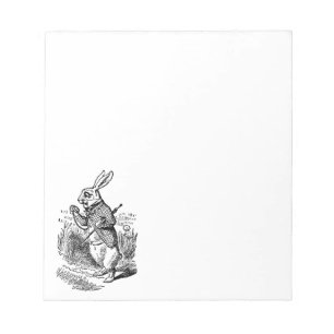  Alice in Wonderland, The White Rabbit Watch Notitieblok