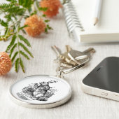 Alice in Wonderland, The White Rabbit Watch Sleutelhanger (Zijkant)