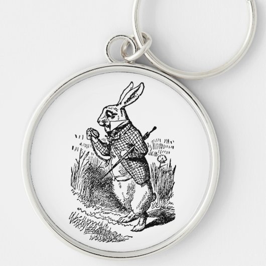 Alice in Wonderland, The White Rabbit Watch Sleutelhanger (Voorkant)