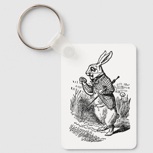 Alice in Wonderland, The White Rabbit Watch Sleutelhanger (Voorkant)