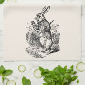 Alice in Wonderland, The White Rabbit Watch Theedoek (Gevouwen)