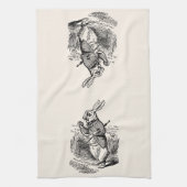 Alice in Wonderland, The White Rabbit Watch Theedoek (Verticaal)