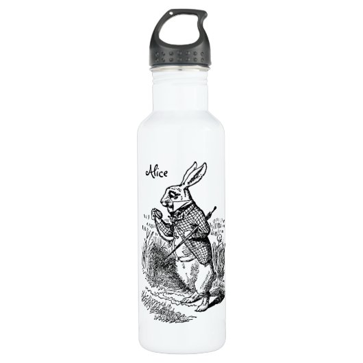  Alice in Wonderland, The White Rabbit Watch Waterfles (Voorkant)