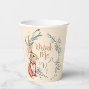 Alice in Wonderland Thee Drink Mij Papieren Bekers