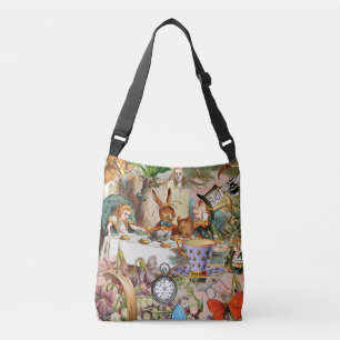 Alice in Wonderland Thee Feestje Kunst Crossbody Tas