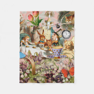 Alice in Wonderland Thee Feestje Kunst Fleece Deken