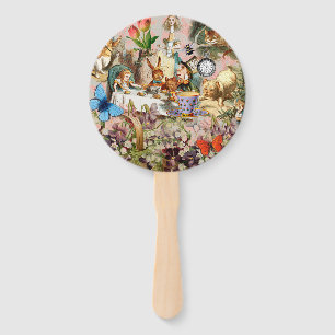 Alice in Wonderland Thee Feestje Kunst Handwaaier
