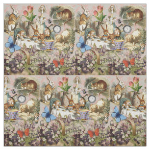 Alice in Wonderland Thee Feestje Kunst Stof