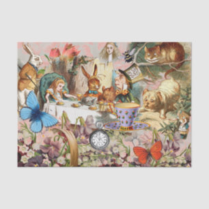 Alice in Wonderland Thee Feestje Kunst Tissuepapier