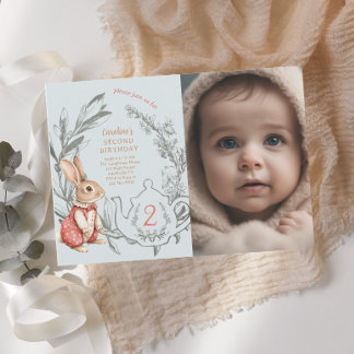 Alice in Wonderland thee voor twee 2e verjaardag Kaart