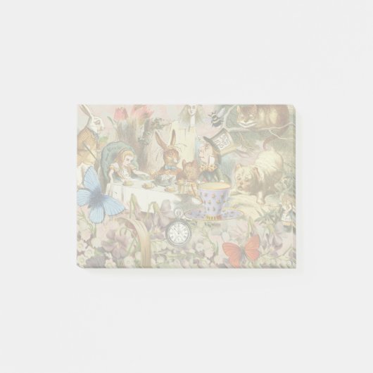 Alice in Wonderland Theepartij Kunst Post-it® Notes (Voorkant)
